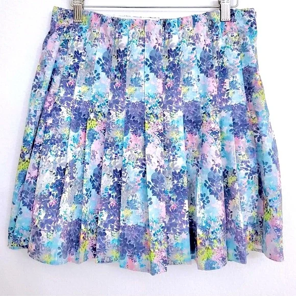 NEW Tee Time pleated floral golf / athletic skort - Picture 4 of 8